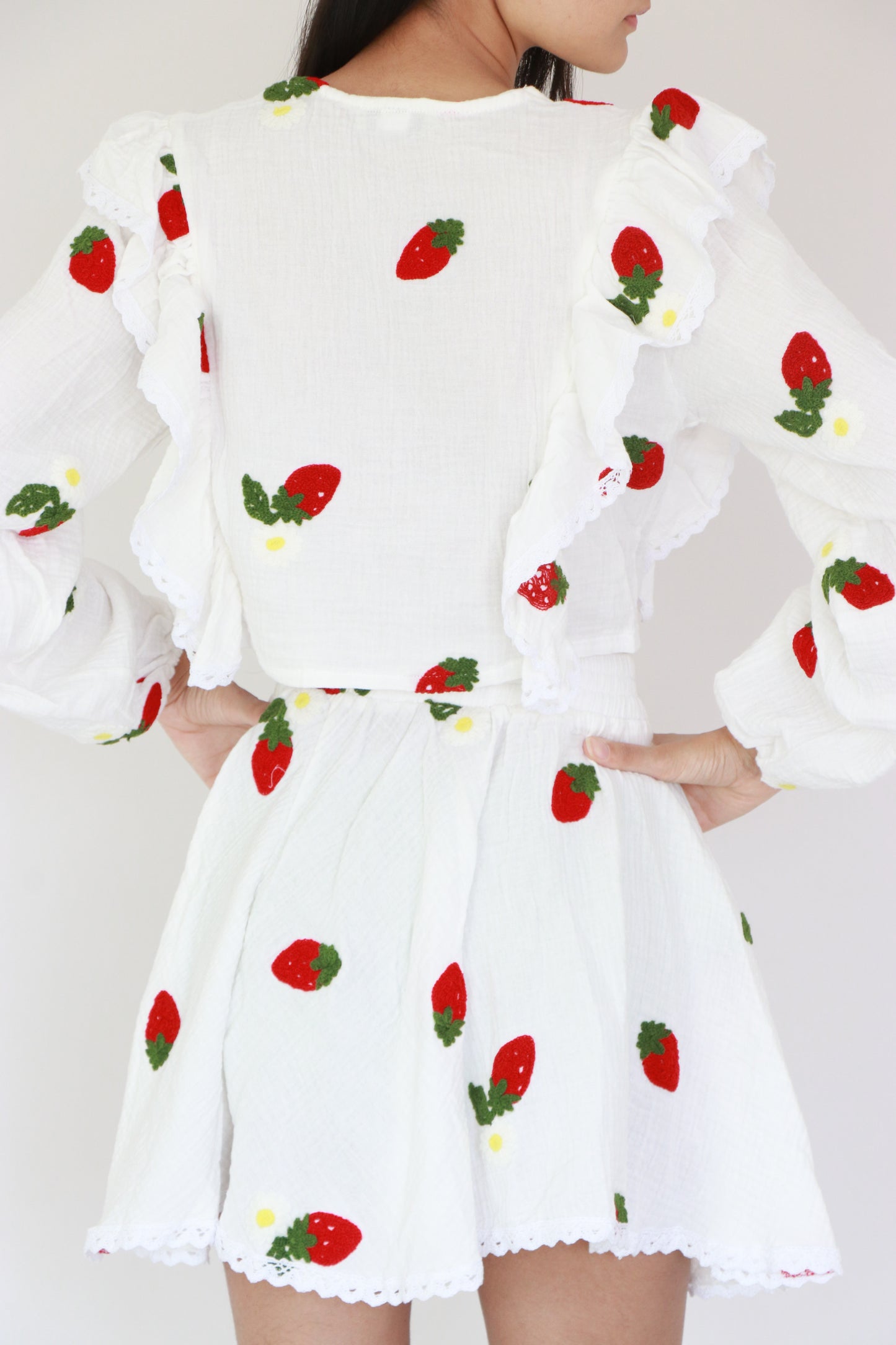Strawberry Ruffles Co-ord Set