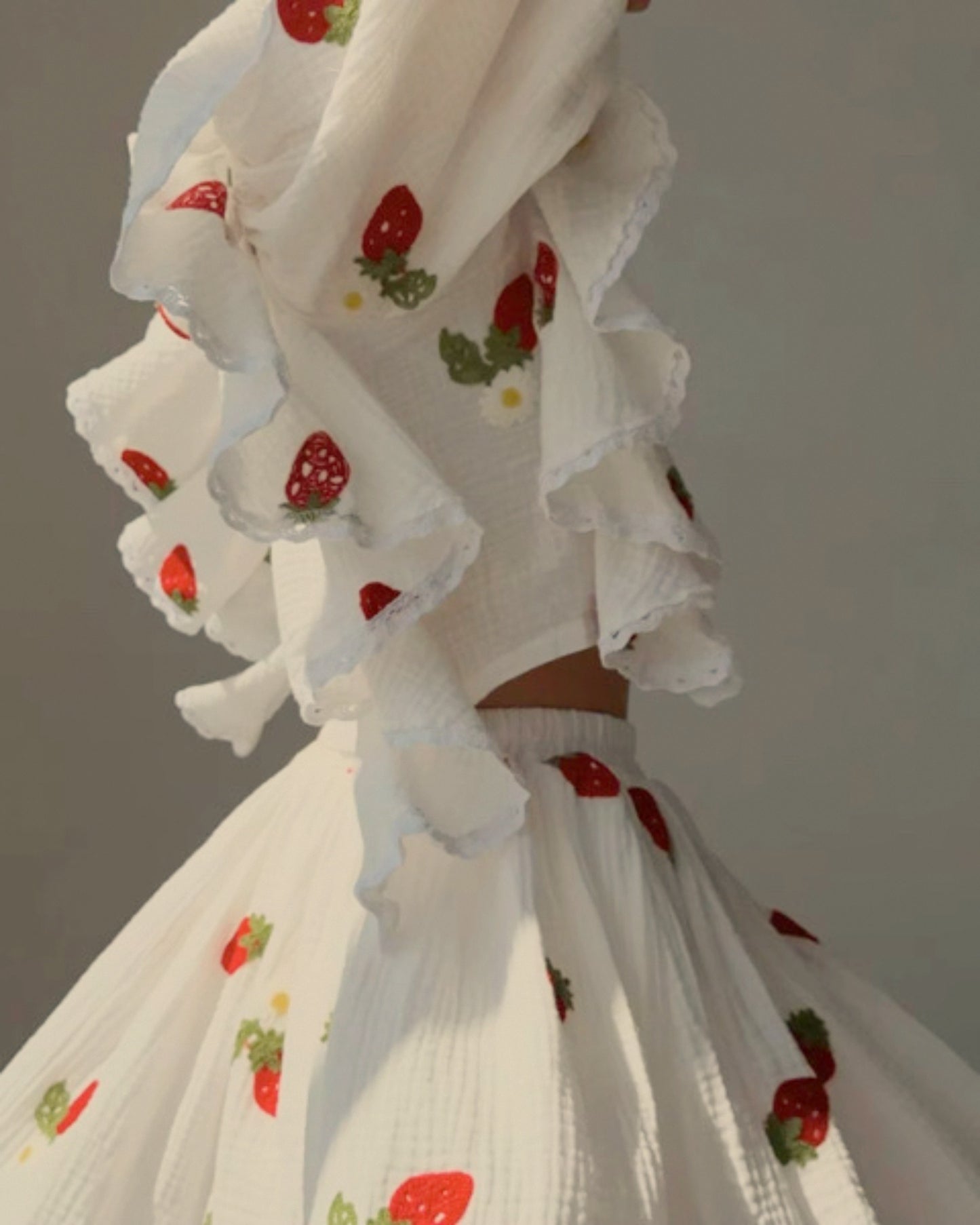 Strawberry Ruffles Co-ord Set